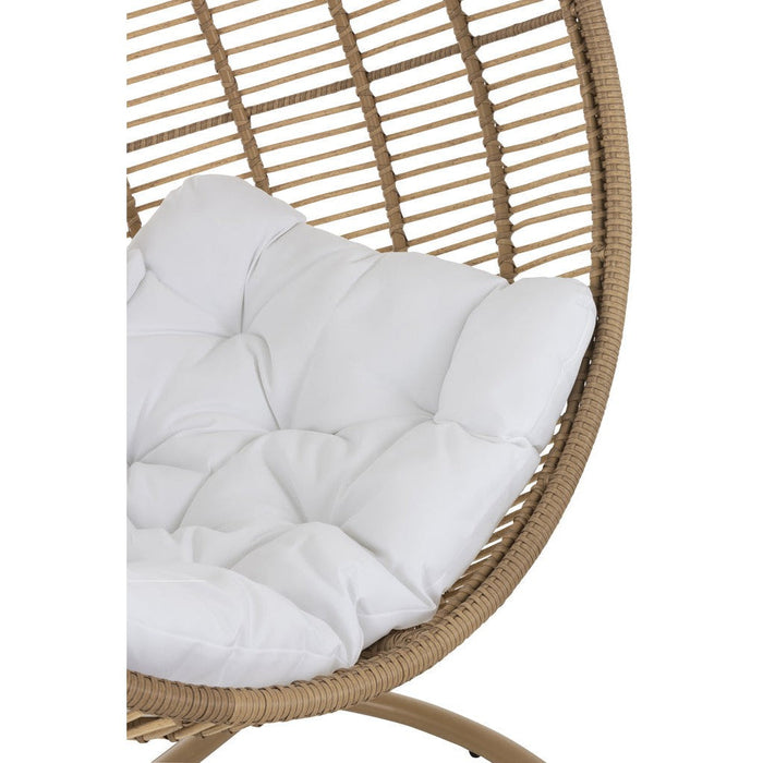 Fauteuil Naturel ijzer Rond 110 cm 110x119x193 cm-Fauteuils-J-Line