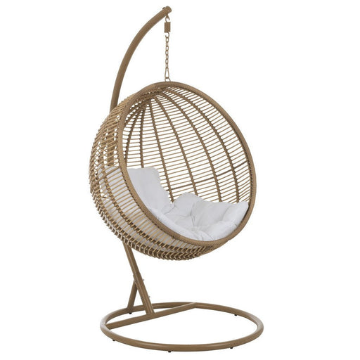 Fauteuil Naturel Ijzer Rond 110 cm 110x119x193 cm-Fauteuils-J-Line