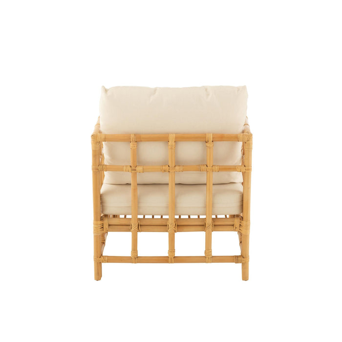 Fauteuil Naturel Linnen 73 cm 73x67x64 cm-Kussens-J-Line