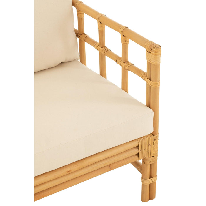 Fauteuil Naturel Linnen 73 cm 73x67x64 cm-Kussens-J-Line