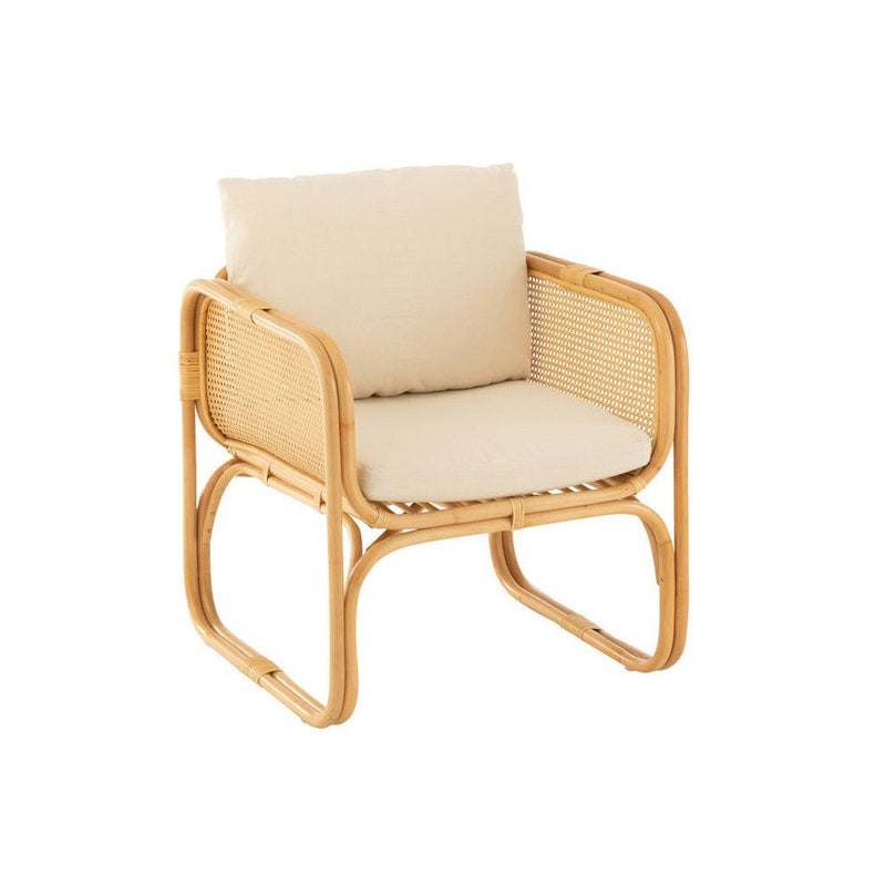 Fauteuil Naturel Polyester 67 cm 67x66x66 cm-Kussens-J-Line