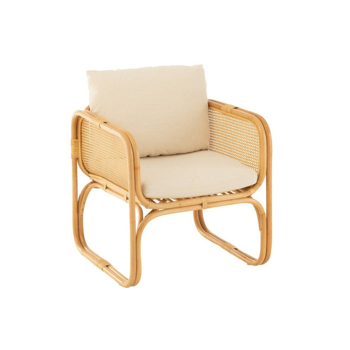 Fauteuil Naturel Polyester 67 cm 67x66x66 cm-Kussens-J-Line