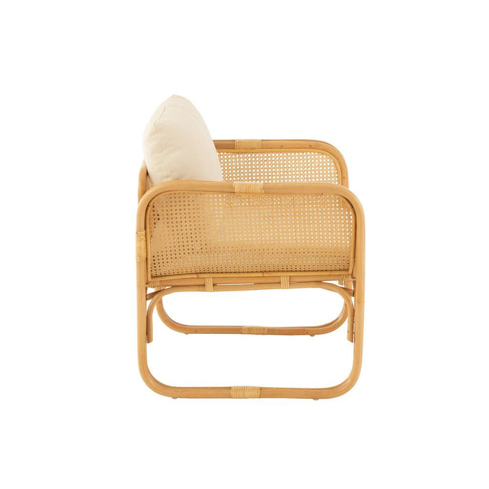 Fauteuil Naturel Polyester 67 cm-Fauteuils-J-Line