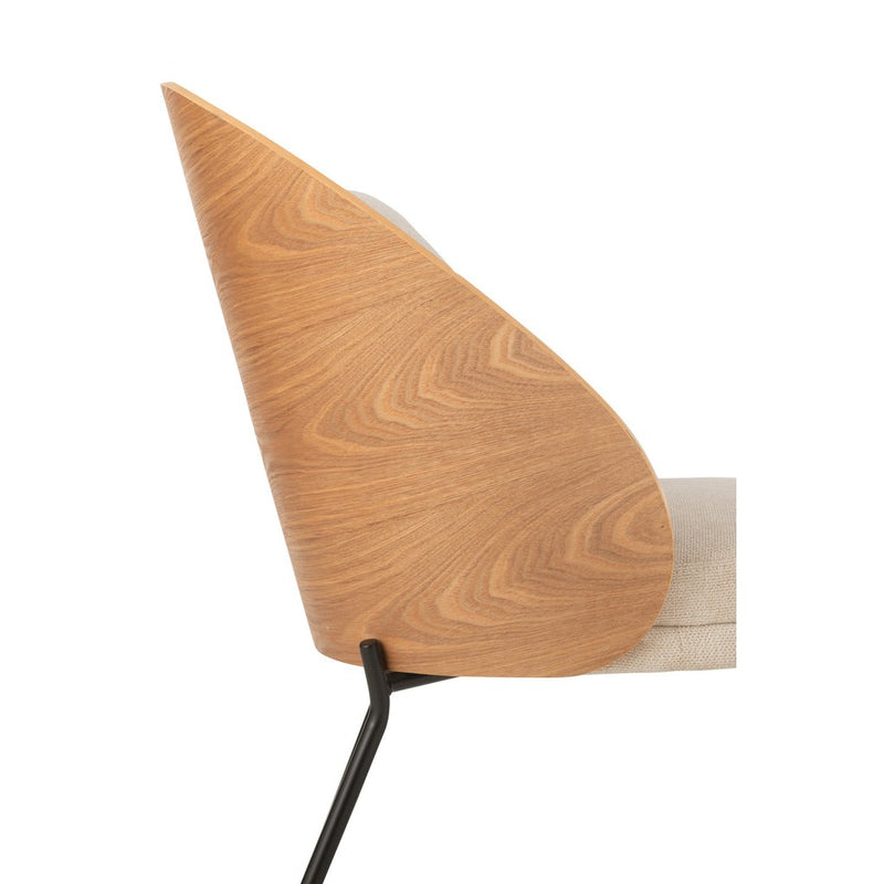 Fauteuil Naturel Polyester 72 cm 71.8x77.4x81.8 cm-Fauteuils-J-Line