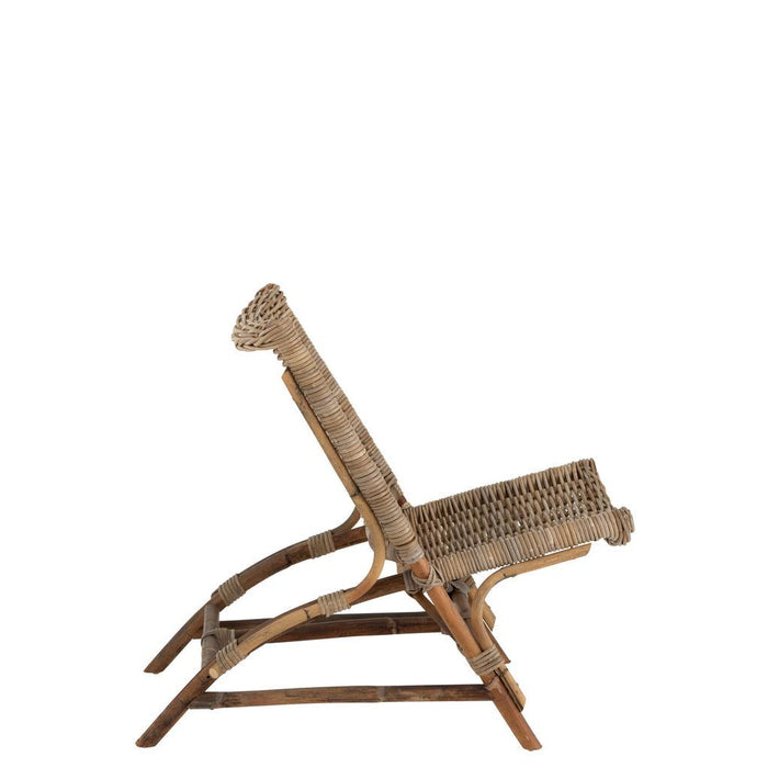 Fauteuil Naturel Rotan 48 cm-Fauteuils-J-Line