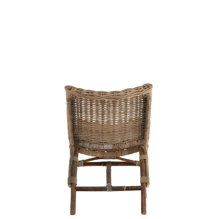 Fauteuil Naturel Rotan 48 cm-Fauteuils-J-Line