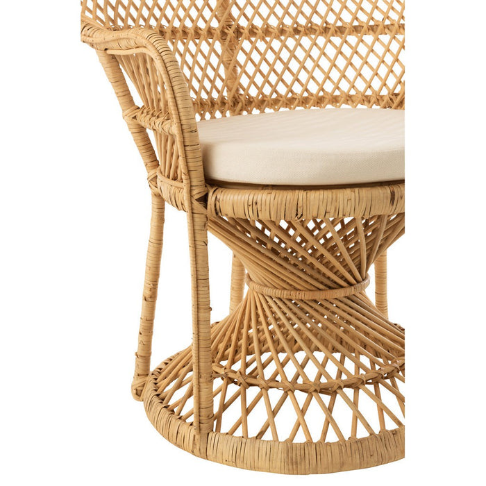 Fauteuil Naturel Rotan 67 cm 67x105x133 cm-Kussens-J-Line