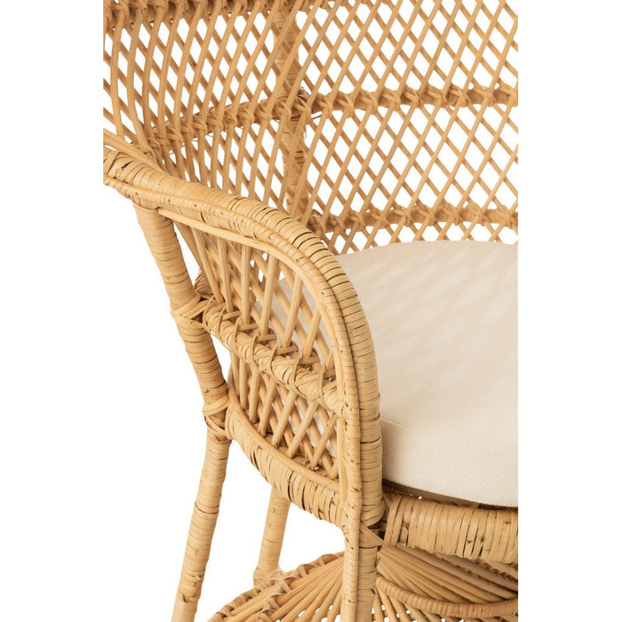 Fauteuil Naturel Rotan 67 cm 67x105x133 cm-Kussens-J-Line