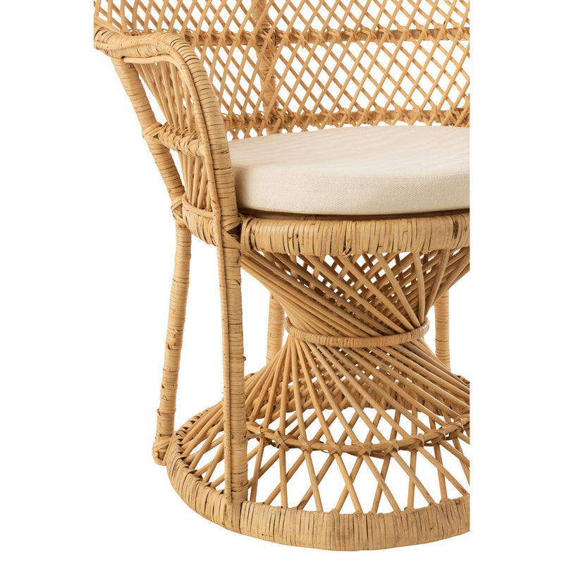 Fauteuil Naturel Rotan 67 cm 67x105x133 cm-Kussens-J-Line