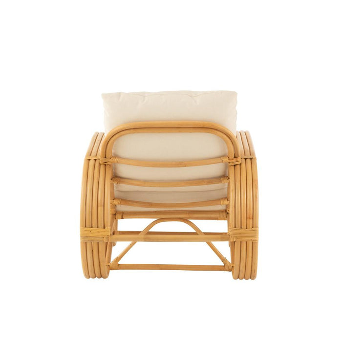 Fauteuil Naturel Rotan 83 cm 83x77x74 cm-Kussens-J-Line