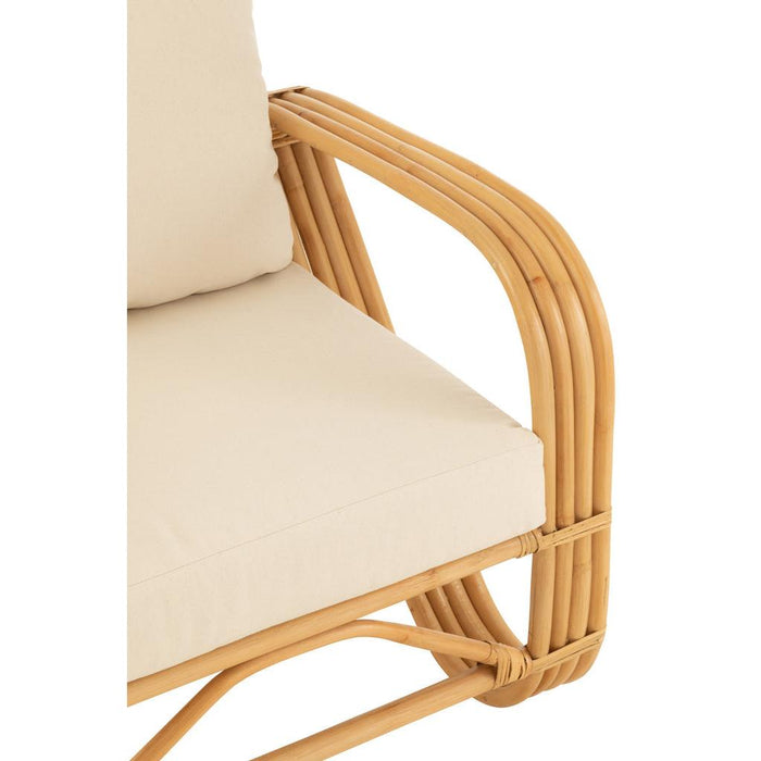 Fauteuil Naturel Rotan 83 cm 83x77x74 cm-Kussens-J-Line