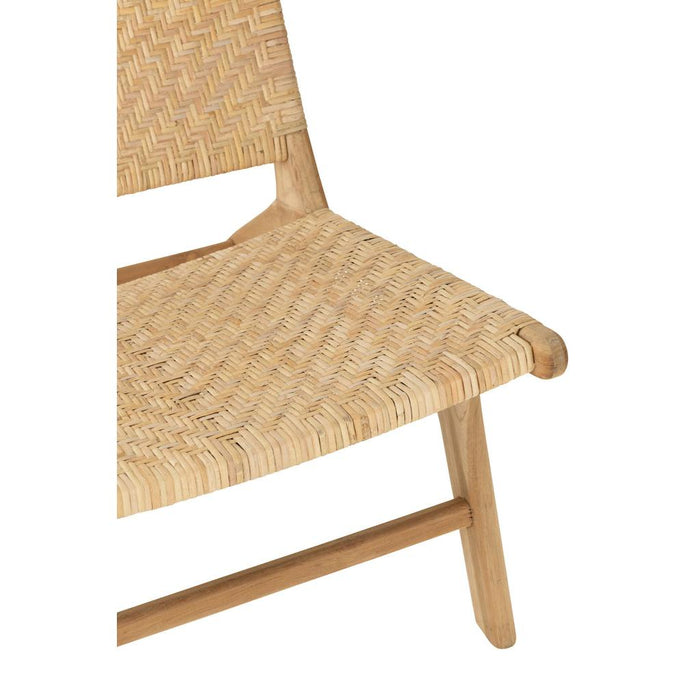 Fauteuil Naturel Teakhout 67 cm 67x78x72 cm-Fauteuils-J-Line