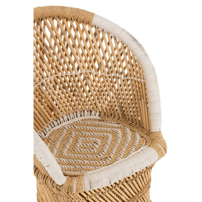 Fauteuil Naturel ijzer 58 cm 58x66.5x76.5 cm-Rechthoekige vloerkleden-J-Line