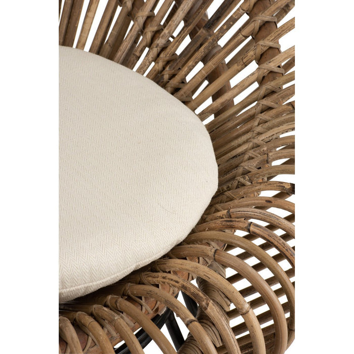 Fauteuil Naturel ijzer 82 cm 82x104x96 cm-Kussens-J-Line