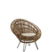 Fauteuil Naturel ijzer 82 cm 82x104x96 cm-Kussens-J-Line