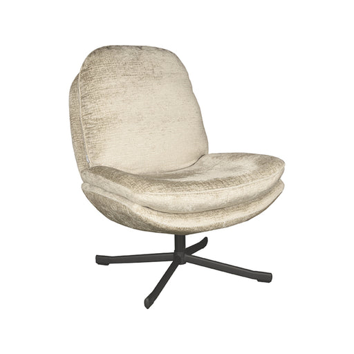 Fauteuil Noel Beige Chenille - 76x90x100 cm-Fauteuils-LABEL51