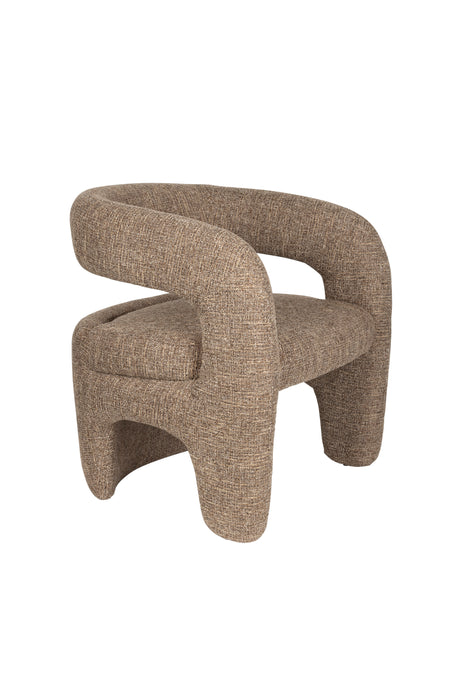 Fauteuil Nova PES Bruin 69.5x66 cm-Fauteuils-White Label Living