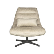 Fauteuil Nox Beige Chenille - 77x62x53 cm-Fauteuils-LABEL51