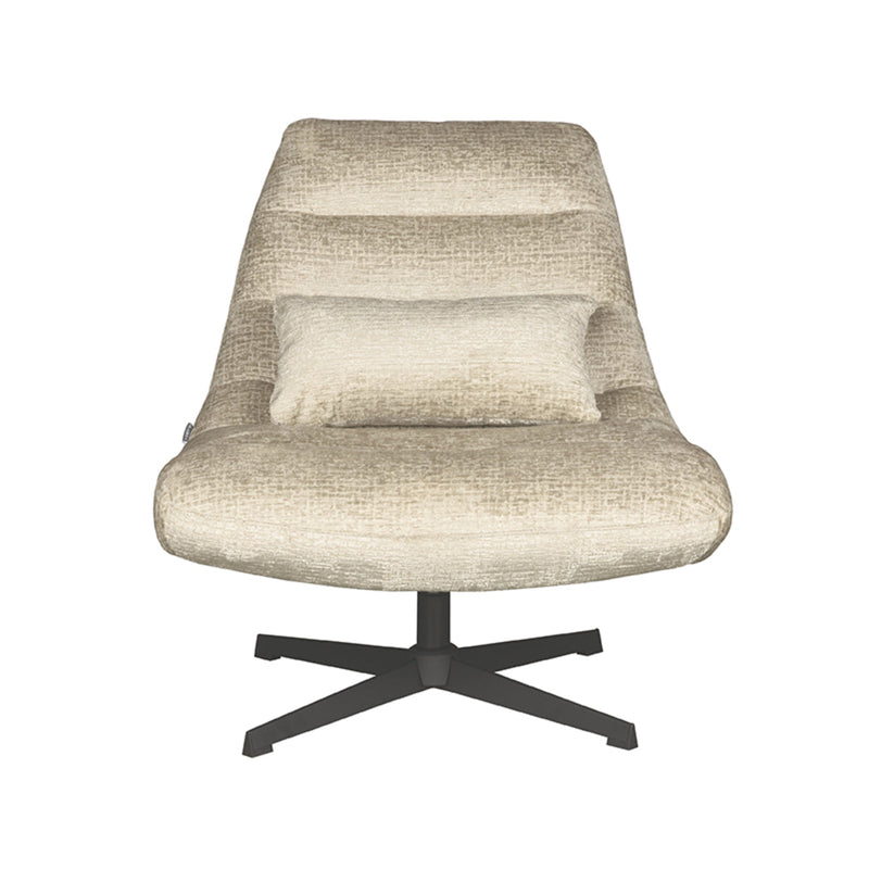 Fauteuil Nox Beige Chenille - 77x62x53 cm-Fauteuils-LABEL51