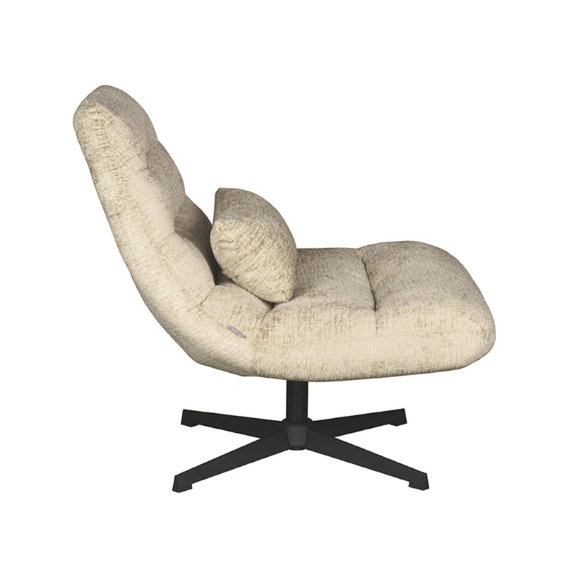 Fauteuil Nox Beige Chenille - 77x62x53 cm-Fauteuils-LABEL51