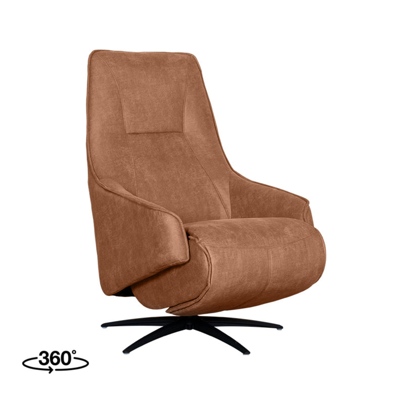 Fauteuil Odense Cognac Kunstleder 2-Motorig 68x87x110 cm-Fauteuils-LABEL51