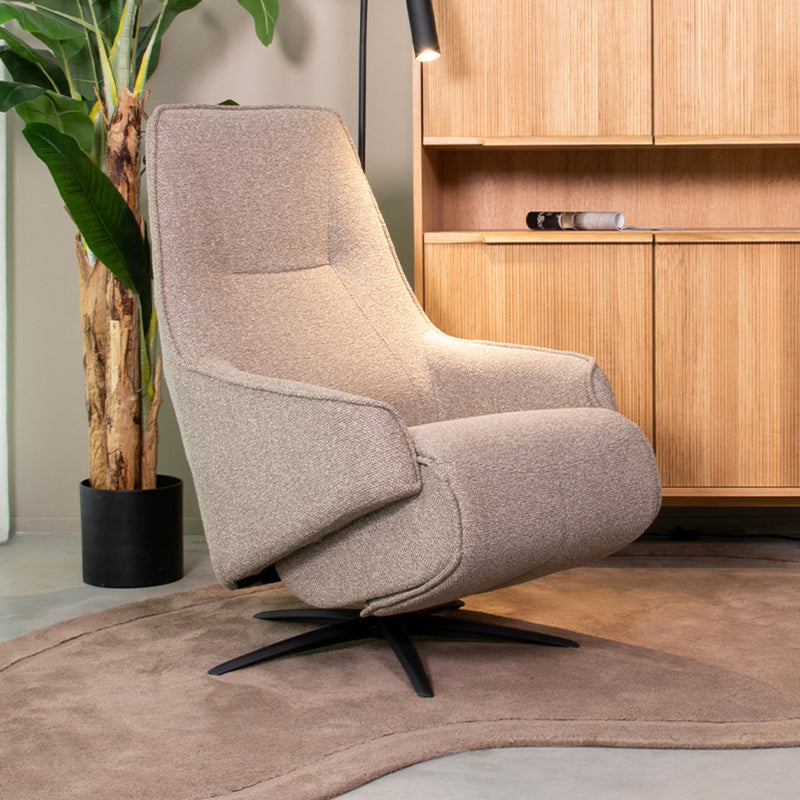 Fauteuil Odense Mushroom Boucle 2-Motorig 68x87x110 cm-Fauteuils-LABEL51
