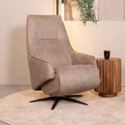 Fauteuil Odense Taupe Kunstleder - 68x87x110 cm-Fauteuils-LABEL51