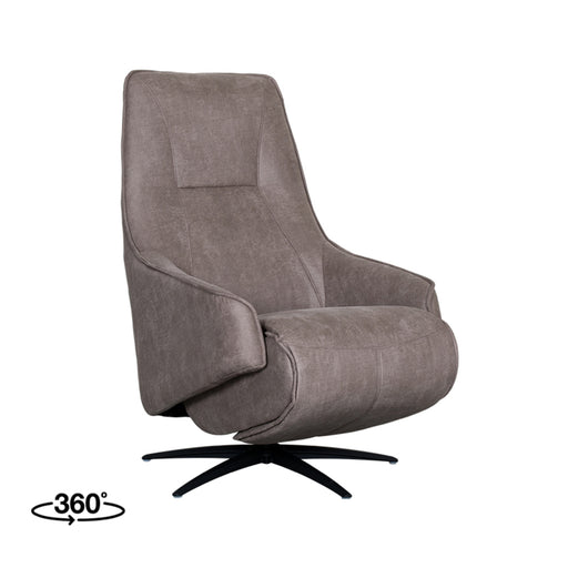 Fauteuil Odense Taupe Kunstleder - 68x87x110 cm-Fauteuils-LABEL51