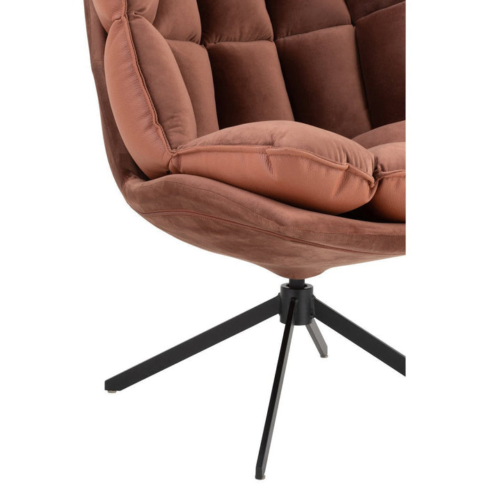 Fauteuil Oranje Metaal 73 cm 73x78x92 cm-Kussens-J-Line