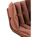 Fauteuil Oranje Metaal 73 cm 73x78x92 cm-Kussens-J-Line