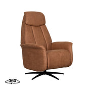 Fauteuil Oslo Cognac Kunstleder 1-Motorig 79x87x112 cm-Fauteuils-LABEL51