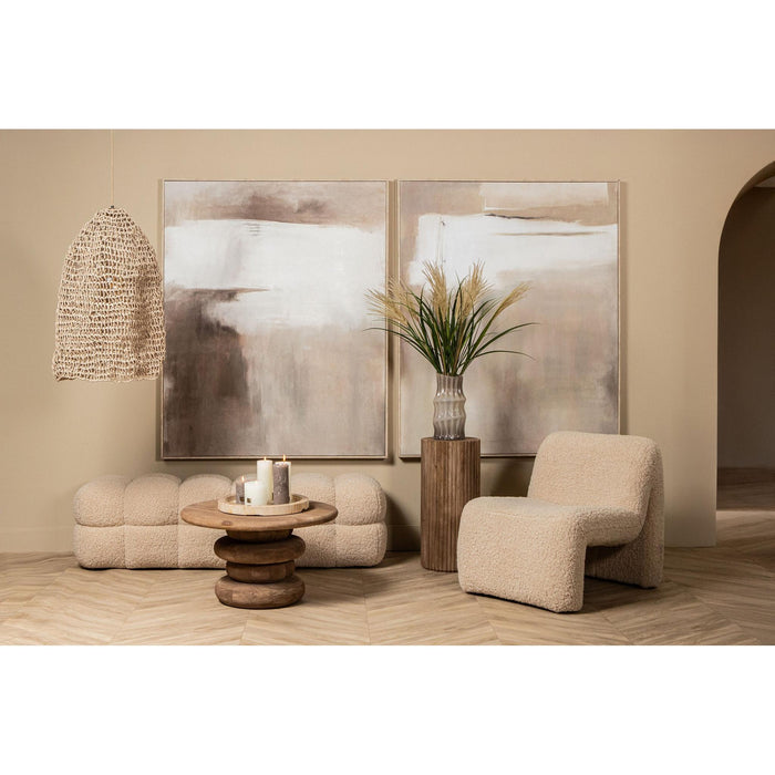 Fauteuil Oslo Polyester Beige 727207-PTMD