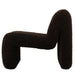 Moderne PTMD Oslo fauteuil in koffiebruin polyester met een stijlvol, minimalistisch en gestoffeerd design.
