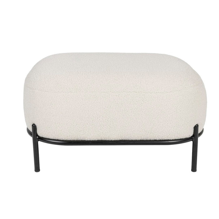 Fauteuil Polly Teddy Polyester Ivoor 50.5x66 cm-Fauteuils-Creating Home