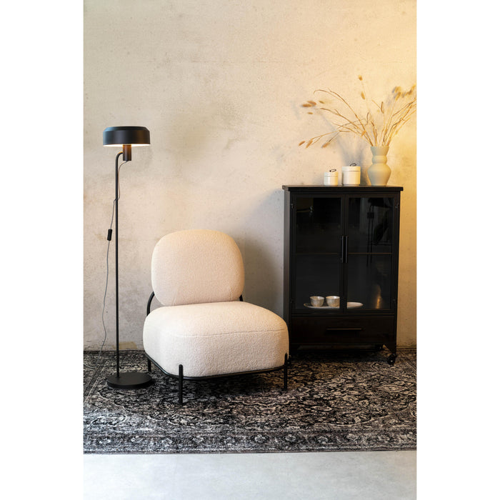 Fauteuil Polly Teddy Polyester Ivoor 71.5x66 cm-Fauteuils-Creating Home