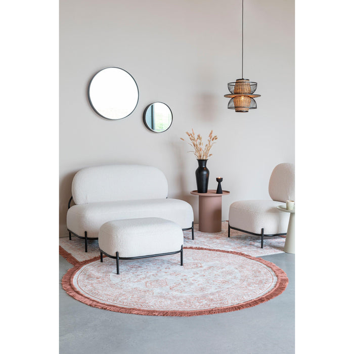 Fauteuil Polly Teddy Polyester Ivoor 71.5x66 cm