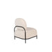 Fauteuil Polly Teddy Polyester Ivoor 71.5x66 cm-Fauteuils-Creating Home