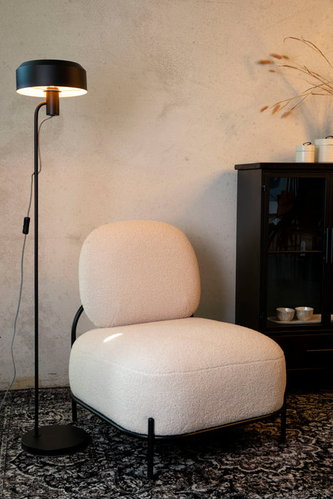 Fauteuil Polly Teddy Polyester Ivoor 71.5x66 cm-Fauteuils-Creating Home