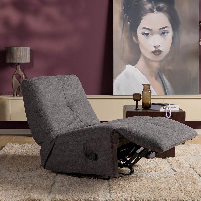 Fauteuil Relaxfauteuil Lazy Donker Grijs 78x97x90 cm-Fauteuils-Starfurn