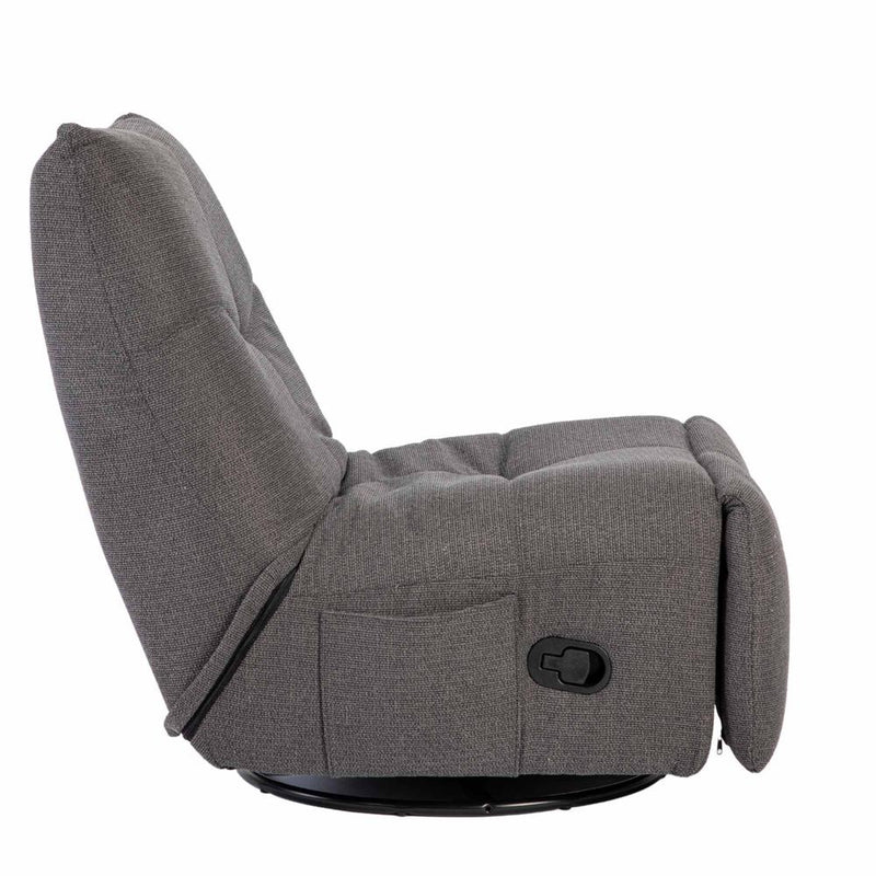 Fauteuil Relaxfauteuil Lazy Donker Grijs 78x97x90 cm-Fauteuils-Starfurn