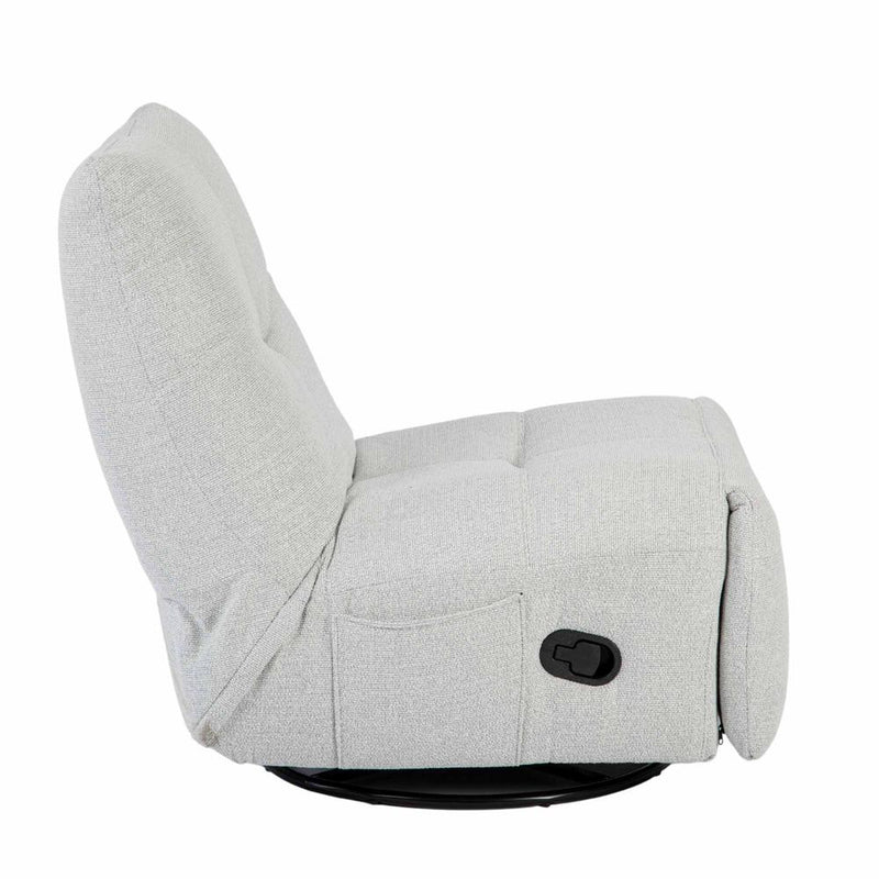 Fauteuil Relaxfauteuil Lazy Licht Grijs 78x97x90 cm-Fauteuils-Starfurn