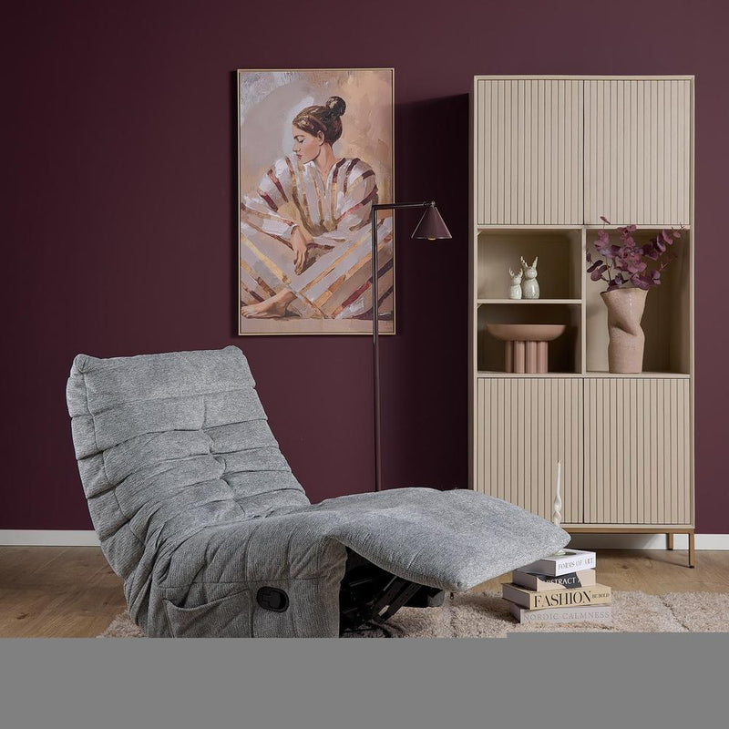 Fauteuil Relaxfauteuil Zen Grijs 78x97x90 cm-Fauteuils-Starfurn