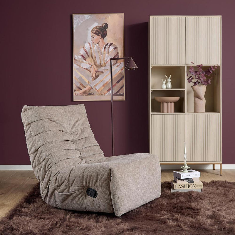 Fauteuil Relaxfauteuil Zen Taupe 78x97x90 cm-Fauteuils-Starfurn