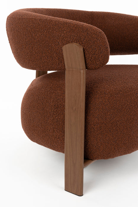 Fauteuil Robyn Polyester Rood 70.5x78 cm