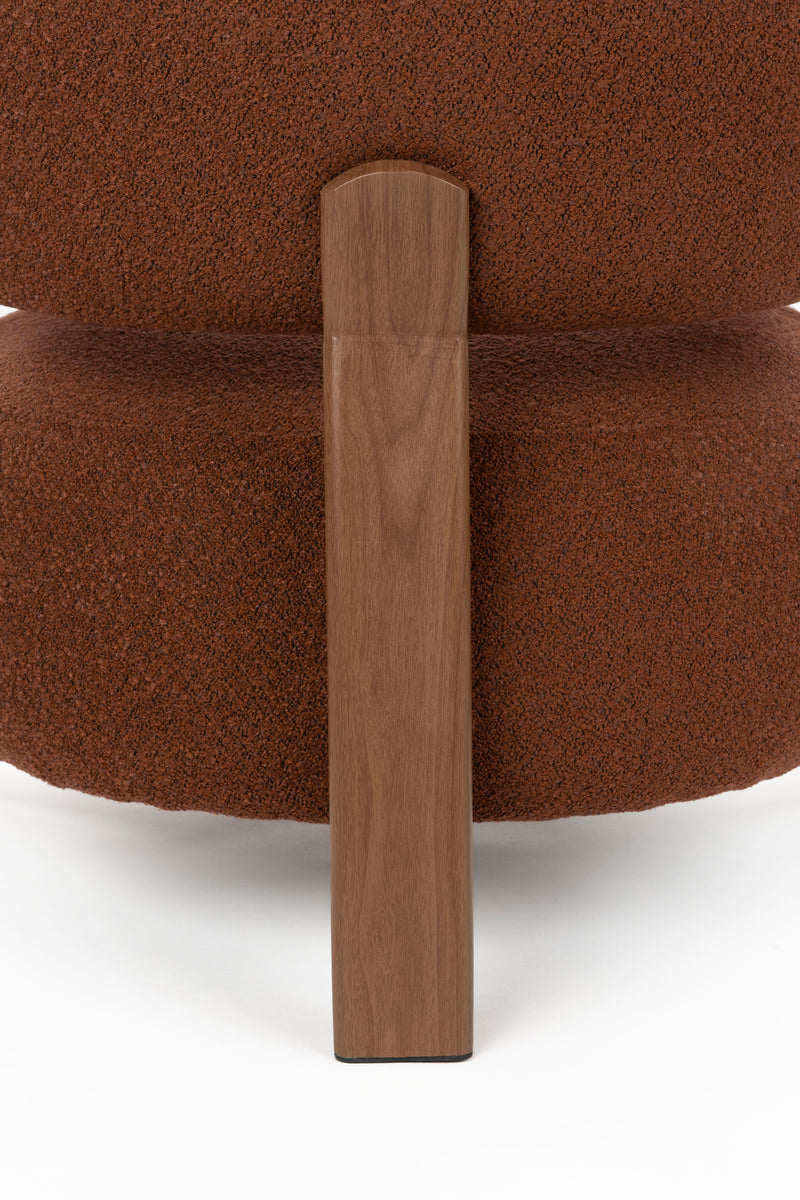 Fauteuil Robyn Polyester Rood 70.5x78 cm-Fauteuils-Creating Home