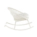 Fauteuil Rocking Stoel+Sierkussen Zayo Metaal/Reed Wit-Kussens-J-Line