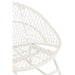 Fauteuil Rocking Stoel+Sierkussen Zayo Metaal/Reed Wit-Kussens-J-Line