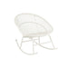 Fauteuil Rocking Stoel+Sierkussen Zayo Metaal/Reed Wit-Kussens-J-Line