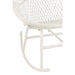 Fauteuil Rocking Stoel+Sierkussen Zayo Metaal/Reed Wit-Fauteuils-J-Line
