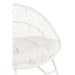 Fauteuil Rocking Stoel+Sierkussen Zayo Metaal/Reed Wit-Fauteuils-J-Line